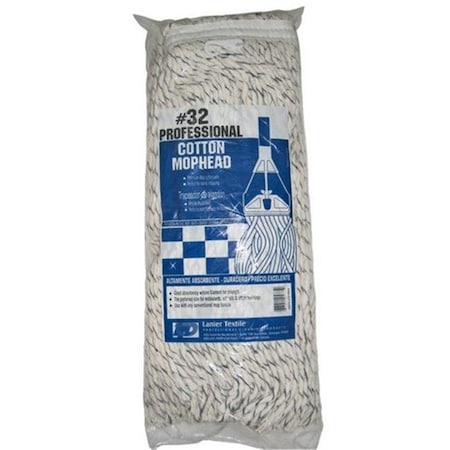 Elite Mops & Brooms Lanier 106-4PLY-No 32 Size 32 Cut End Mop Head - pack of 6 10473